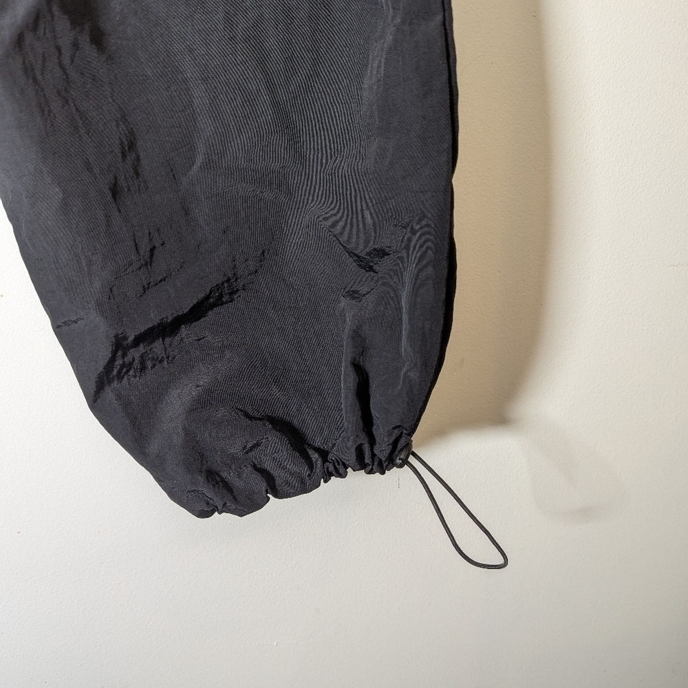 Casei Black Nylon Baggy Cargo Pants M - Picture 4 of 8